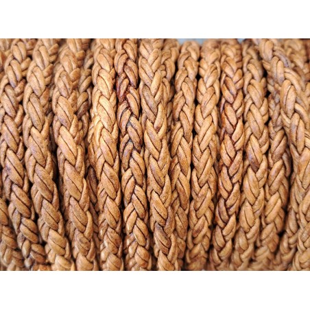lacet rond tressé - 6mm - bijoux - maroquinerie - cuirenstock