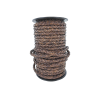lacet rond tressé - 8mm - bijoux - maroquinerie - cuir en stock