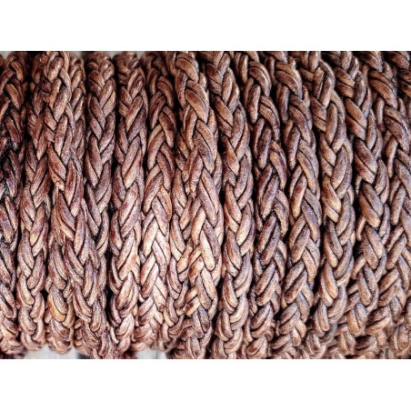 lacet rond tressé - 8mm - bijoux - maroquinerie - cuirenstock