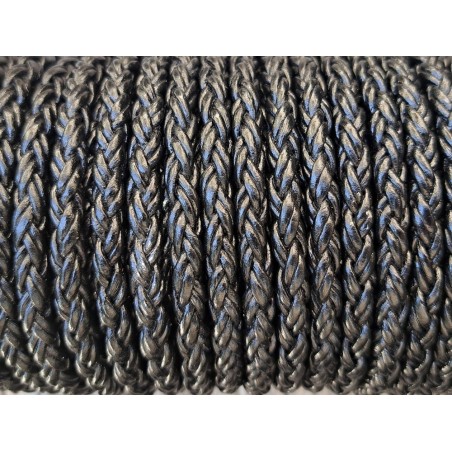 lacet rond tressé - 8mm - bijoux - maroquinerie - cuirenstock