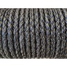 lacet rond tressé - 8mm - bijoux - maroquinerie - cuirenstock