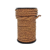 lacet rond tressé - 8mm - bijoux - maroquinerie - cuir en stock