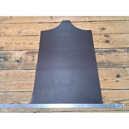 Morceau unique 82x59 - N°9 - Grainé - Marron foncé - Cuir en Stock