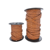Lacet plat tressé - 5mm - Brun - Bijoux - Décoration - Cuirenstock