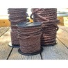 Lacet rond tressé - 6 mm - Marron - Bijoux - Cuirenstock