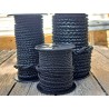 Lacet rond tressé - 6 mm - Noir - Accessoires - Cuirenstock
