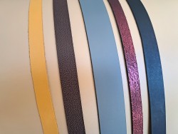 5 bandes de cuir classique ou à effet - 2ème choix