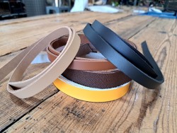 5 bandes de cuir classique ou à effet - 2ème choix