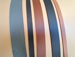 5 bandes de cuir classique ou à effet - 2ème choix