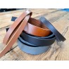5 bandes de cuir classique ou à effet - 2ème choix