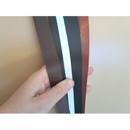 5 bandes de cuir classique ou à effet - 2ème choix