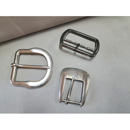 LOT de 3 boucles de ceinture - C - Cuirenstock