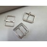 LOT de 3 boucles de ceinture - G - Nickelé - Bonne affaire