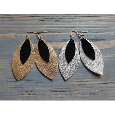 Lot surprise de 10 Amandes en cuir - Tailles diverses - Cuir en Stock