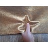 Demi peau de veau métallisé grain serpent - Or jaune - Cuir en Stock
