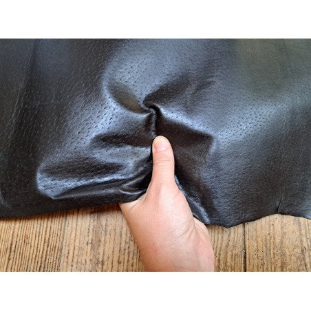 peau porc - marron chocolat - maroquinerie - Cuirenstock