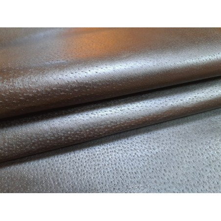 peau porc - marron chocolat - maroquinerie - cuirenstock