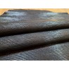 Peau de cuir de chèvre - épi - noir - Cuir en Stock