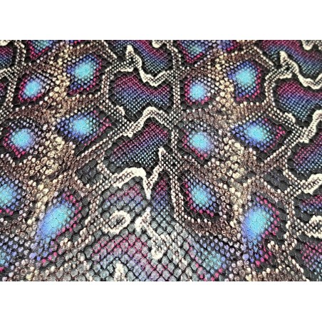 Chèvre grain façon serpent - Multicolore -Maroquinerie -Cuir en Stock