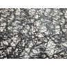 Peau de cuir de mouton noir/blanc - Abstrait- Cuir en Stock