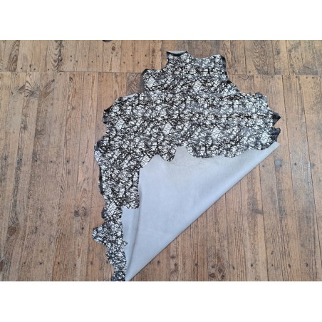 mouton - abstrait - noir/blanc - maroquinerie - cuirenstock