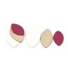 Lot surprise de 10 Amandes en cuir - Tailles diverses - Cuir en Stock