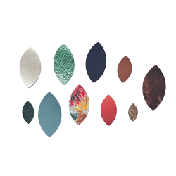 Lot surprise de 10 Amandes en cuir - Tailles diverses - Cuir en Stock
