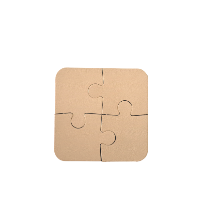 Lot surprise morceaux de cuir - forme puzzle - Cuir en Stock