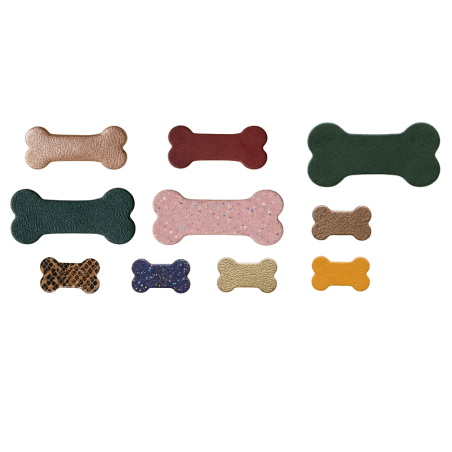 Lot surprise morceaux de cuir - forme os - Cuir en Stock