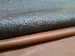 Lot de 2 peaux - Cuir de chèvre et d'agneau unique -i- Bonne affaire