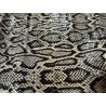 Demi peau de cuir de veau glossy grain façon serpent parme - maroquinerie - Cuir en Stock