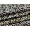 Demi peau de cuir de veau glossy grain façon serpent parme - maroquinerie - Cuir en Stock