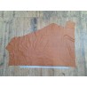 Morceau de cuir de vache grainée - Brun automnal - A - Cuir en Stock