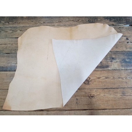 Collet de cuir de vache naturel – Végétal 2ᵉ choix