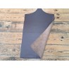 Morceau unique 82x59 - N°12 - Petits grains - Café - Cuir en Stock