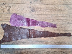 2 peaux uniques - Cabillaud - Cuir en Stock