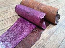 2 peaux uniques - Cabillaud - Cuir en Stock
