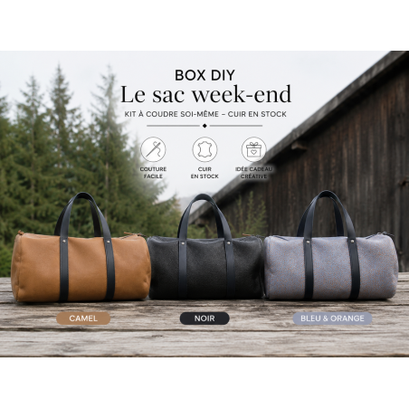 Box DIY - Le sac week-end – Kit à coudre soi-même – Cuir en Stock