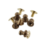 lot boutons de col à vis laiton maroquinerie accessoire qualité professionnelle cuir en stock