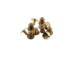 lot boutons de col à vis laiton maroquinerie accessoire qualité professionnelle cuir en stock