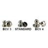 Lot de 5 boutons de col à vis laiton - BCV 3 - Cuirenstock