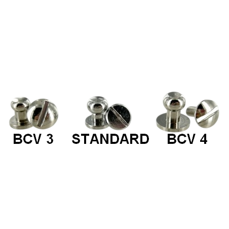 Lot de 5 boutons de col à vis finition NOIR - Standard