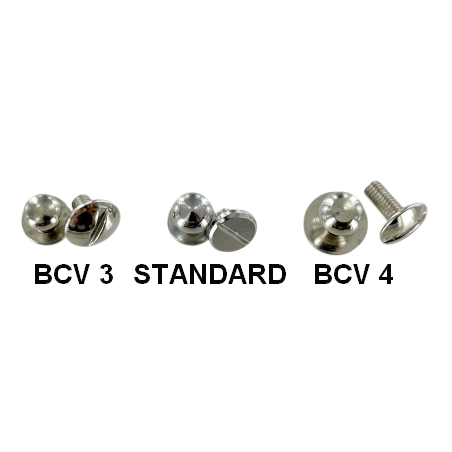Lot de 5 boutons de col à vis finition NOIR - Standard