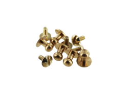 bouton de col à vis laiton professionnel accessoire maroquinerie Cuir en Stock
