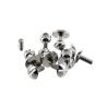 bouton de col à vis nickelé professionnel accessoire maroquinerie Cuir en Stock
