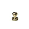 Lot de 5 boutons de col finition LAITON - Standard - Cuir en Stock