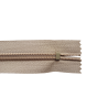Fermeture éclair pour textile ou maroquinerie - Beige - 25cm