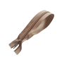 Fermeture à glissière - beige - 25 cm - fermeture éclair - cuir en stock