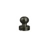 Lot de 5 boutons de col finition NOIR - Large - Cuir en Stock
