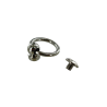 Bouton de col avec anneau - NICKELE - 8mm - Cuirenstock